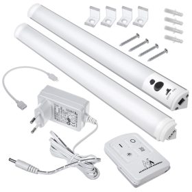   Szekrény alatti LED Maclean lámpa, lineáris, 2 modules készlet távirányítóval és tápegységgel, max 4 modules egy tápegységen, MCE245
