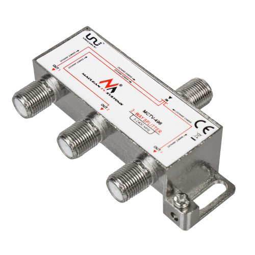 Maclean Splitter, Satellite, Splitter 3-way 1/3 Tee, Unicable, 5-2400MHz, MCTV-496