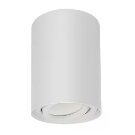   Maclean csöves / felületre rowlható lámpatest, spot, halogén, kerek, alumínium, GU10, 80x115mm, fehér, MCE422 W
