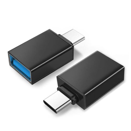 OTG adapter USB A – USB-C, MCE470, fekete