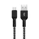 USB-C Maclean kábel, támogatja a gyorstöltést, adatátvitelt, 2,4A, 5V / 2,4A, fekete, 1 m hosszú, MCE471