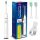 Promedix szonikus fogkefe, fehér, 5 üzemmód, időzítő, akkumulátor töltöttségi kijelző, 2 fogkefehegy és USB kábel, PR