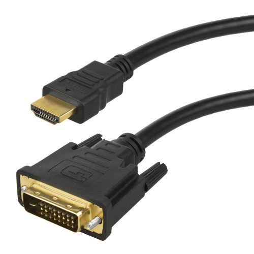 DVI-HDMI v1.4 kábel, 2 m, Maclean MCTV-717, fekete