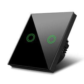 Dupla érintéskapcsoló Maclean MCE711B, fekete