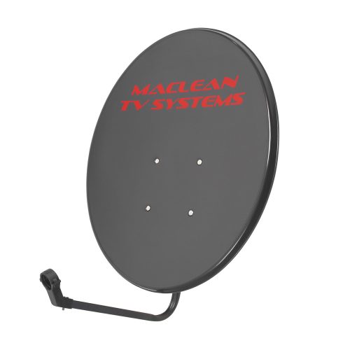 Maclean TV System parabolaantenna, foszfát acél, grafit, 65 cm, MCTV-926