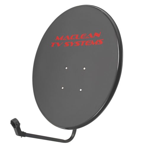 Maclean TV System parabolaantenna, foszfát acél, grafit, 80 cm, MCTV-928