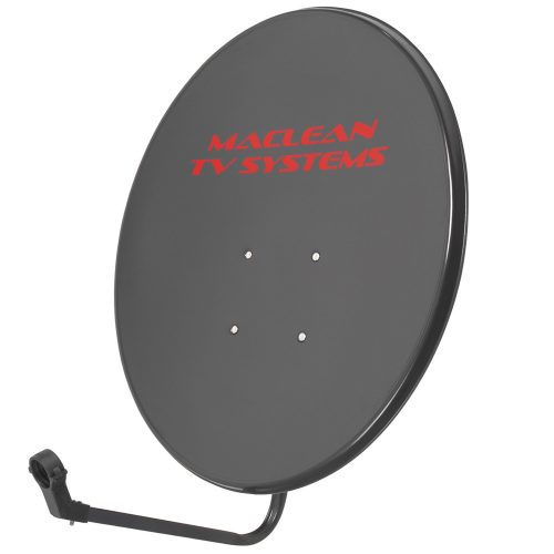 Maclean TV System parabolaantenna, foszfát acél, grafit, 90 cm, MCTV-929