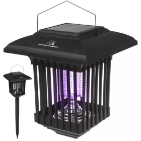   Maclean LED napelemes rovarriasztó lámpa, IP44, LED/UV, 2*AA Ni-MH 200 mAh akkumulátor, napelemes 2V DC MCE448