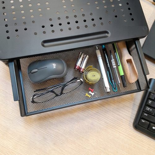 Állvány monitorhoz vagy laptophoz Maclean MC-947, 13-32", 37 x 23,5 cm, 20 kg, fekete