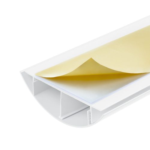 Maclean alumínium kábelvédő, 62x20x750 mm, fehér, MC-814 W