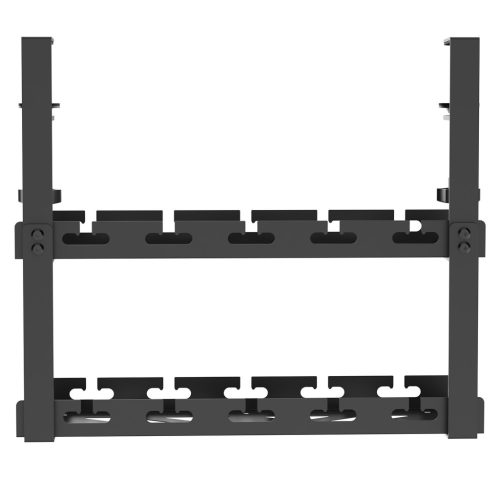 Maclean asztal alatti kábelrendező, max. terhelés 5 kg, 2 szint, fekete, MC-104 B