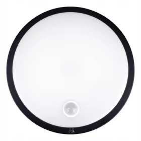   Maclean LED lámpa mozgásérzékelővel, PIR érzékelővel, fekete, 10W, IP65, 1000lm, semleges szín, MCE525 B