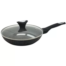   Serpenyő fedővel, alumínium, szürke márvány, átmérő 26cm, Klausberg