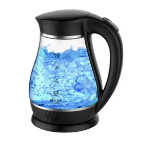   ADLER AD 1274 üveg elektromos vízforraló 1,7l, 2200W, Fekete