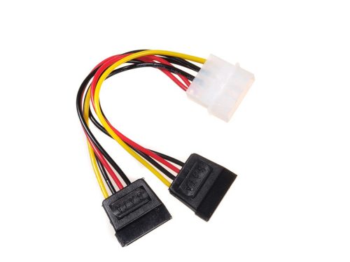 MCTV-632 Molex 2xSATA hálózati adapter kábel 15 cm Maclean