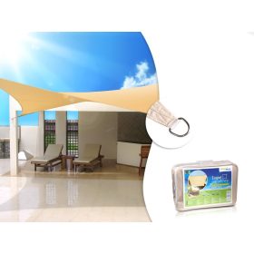   Kerti vitorlaernyő UV GreenBlue, poliészter, 5 m négyzet, krém, hidrofób felület, GB505