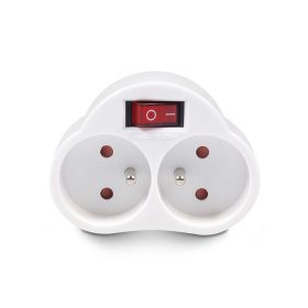 Maclean dupla aljzat, MCE31, Kapcsolóval, 3680 W, Fehér