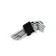 01040 Torx rövid kulcsok 125mm 9 db TKS