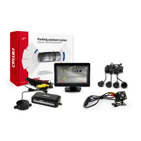   Parkolásérzékelő készlet tft01 4,3 "kamerával hd-315-led 4 érzékelővel fekete" arany "