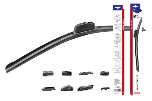 01201 Multiconnect lapos kocsi ablaktörlő 28 hüvelyk (700mm) 8 adapterrel