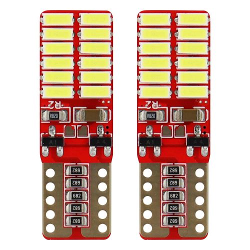 Led canbus 24smd 4014 t10e (w5w) fehér 12v/24v