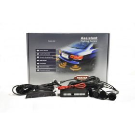 AMiO 01565 tolatóradar 4 fekete szenzoros LED kijelzővel