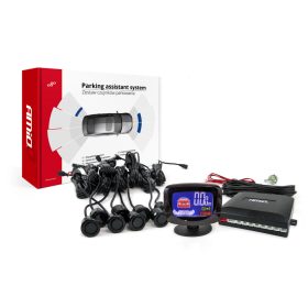   AMiO Tolatóradar Új Grafikus Led kijelzővel 8 18mm fekete szenzorral