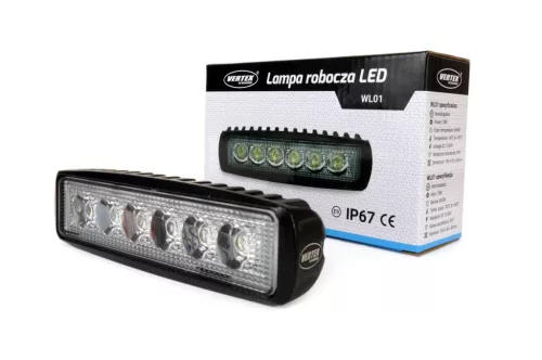 01612 WL01 18 W-os lapos 9-60 V-os munkalámpa