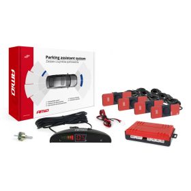   AMiO tolatóradar 4 rejtett szenzorral LED kijelzővel 16,5 mm