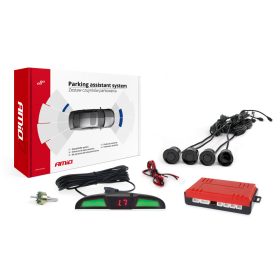 AMiO tolatóradar 4 szenzor LED COB, 18mm