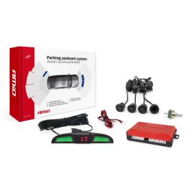 AMiO tolatóradar készlet led cob 4 érzékelő, 18mm