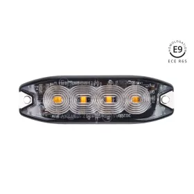 Lapos villogó fény 4x3w led r65 r10 12/24v ip67