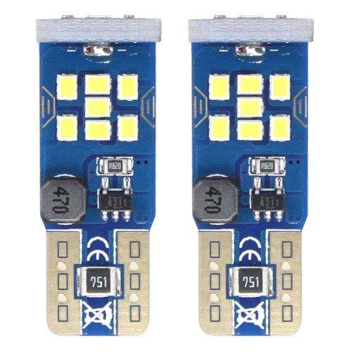 Led canbus 21smd ultrabright 2016 t10 w5w fehér 12v / 24v