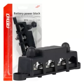   Elosztóblokk földelés mínusz gyűjtősín M10 12V - 48V 250A amio-03811
