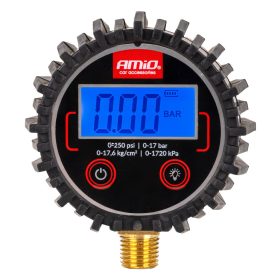   Digitális nyomásmérő, elektromos nyomásmérő, 17 bar, g 1/4" amio-04463