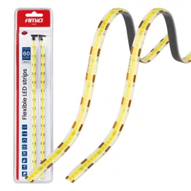 LED COB szalagok autóba fehér 2x30cm 12v amio-04569