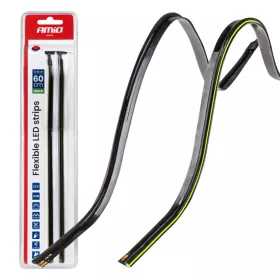 COB LED szalagok autó oldalára zöld 2x30cm 12v amio-04577