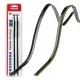 COB LED szalagok autó oldalára zöld 2x30cm 12v amio-04577