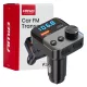 Autós FM-adó 1×USB-A 1×USB-C 12v 24v amio-04647
