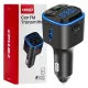 Autós FM adó microSD kártyával, 1×USB-A, 2×USB-C, 12V, 24V, amio-04651