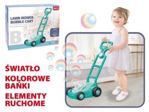 Kék buborékfűnyíró