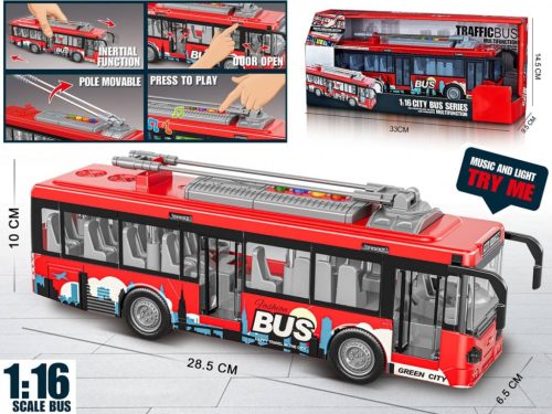 Busz fény, hang és nyitható ajtók nélkül