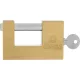 Sárgaréz csapos lakat 90 mm, bliszterben