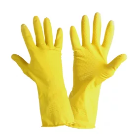 Sárga latex kesztyű, kártya, "10", ce, lahti