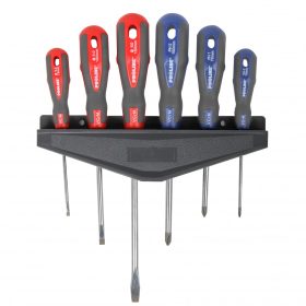   10207 csavarhúzó készlet CrV-Mo, Soft-touch, 6 részes, Proline