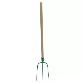 12284 Kerti villa 4-tüskés 130 cm, fa nyél 100 cm
