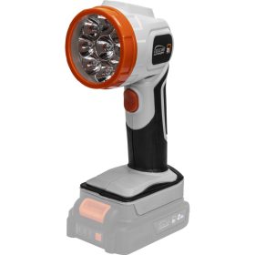   Zseblámpa, akkumulátor/töltő nélkül csatlakoztatható 20 V-os csatlakozóval