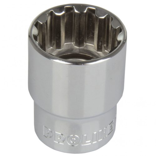 Proline 1/2" spline dugókulcs, CRV, 12mm