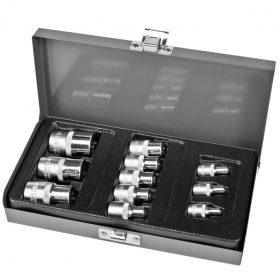   11 db CV aljzat készlet torx foglalattal: 1 / 2-3 / 8-1 / 4 '', e4-20 proline