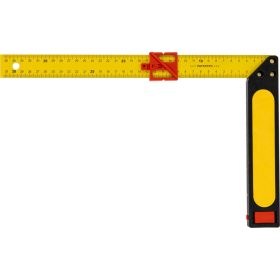 Derékszög ütközővel, metrikus skála, 350 mm
